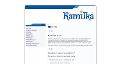 Desktop Screenshot of kamilka.eu